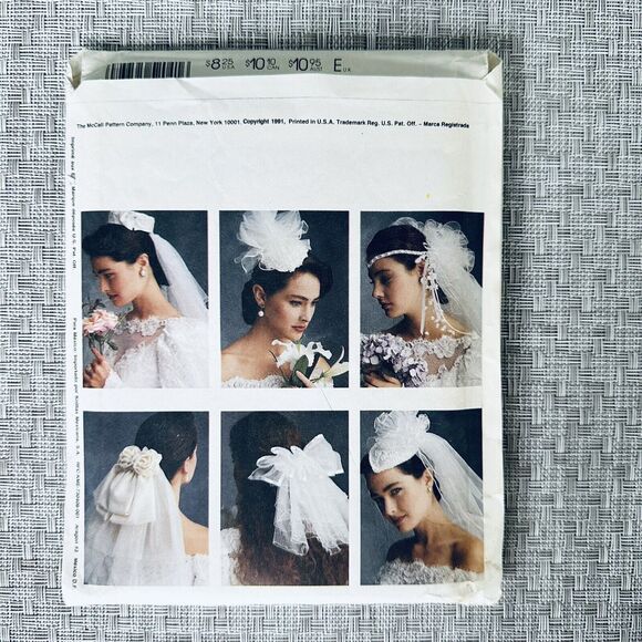 Bridal Veils & Headpieces McCalls Sewing Pattern 5204 Wedding Alicyn Exclusives - Picture 2 of 2